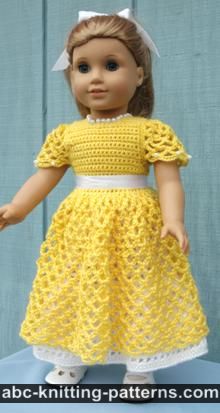 Pattern for knitting doll dress