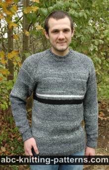 Pattern knitted sweaters mens