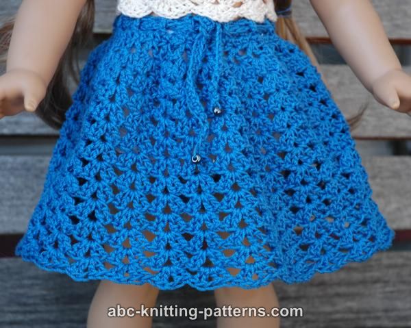 crochet doll skirt