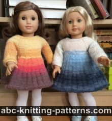 Abc Knitting Patterns Knit Doll Clothes 110 Free Patterns