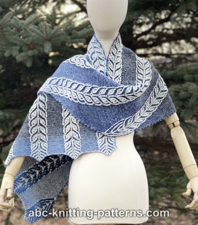 2 Color Shawl Knitting Patterns- In the Loop Knitting