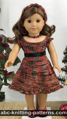 Festive Dress for 18-inch Doll