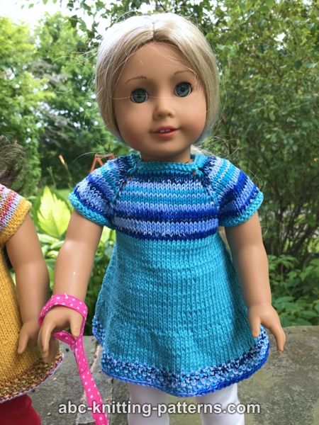 ABC Knitting Patterns - American Girl Doll Touch of Modern Tunic